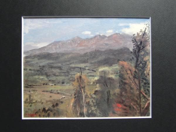 中村研一、【大雪山】、希少な大判額装用画集より、美品、日本人画家