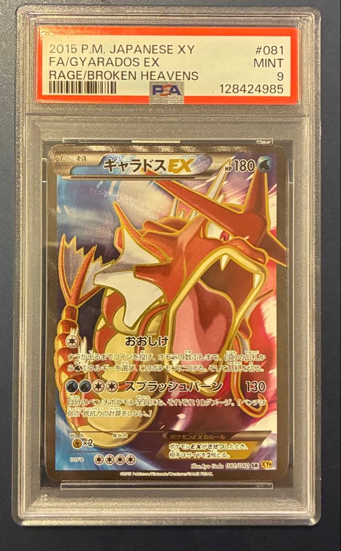 PSA9 】ギャラドスEX SR XY9 破天の怒り 081/080 - メルカリ