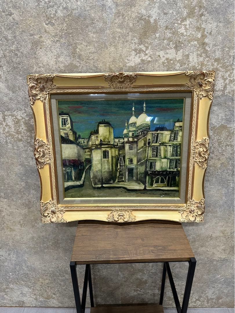 独特の色彩でパリ・モンマルトルを描き続けました 冬島大二郎「モンマルトル」油彩画