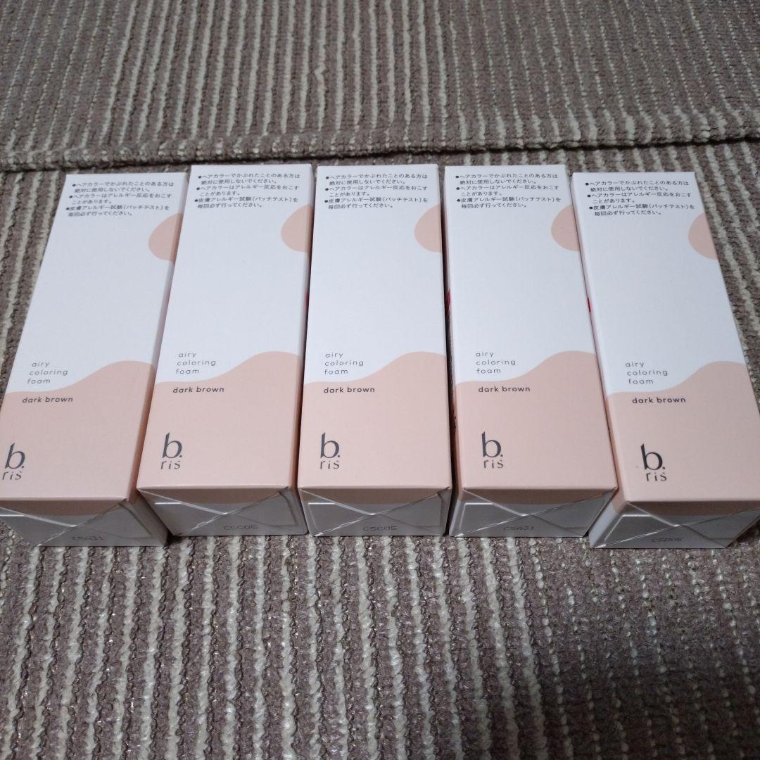 b ris エアリーカラーリングフォーム ダークブラウン 80g 5本