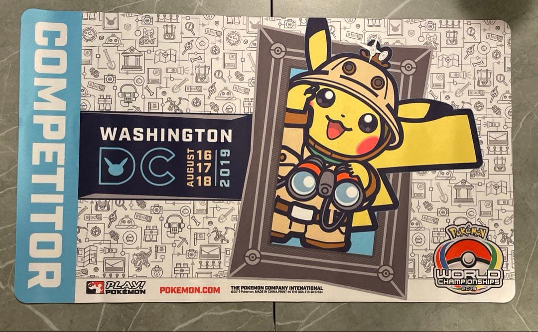 【海外限定】WCS 2019 ワシントンDC プレイマット　ポケモンカード 極希少 海外限定】WCS 2019 ワシントンDC プレイマット ポケモンの通販