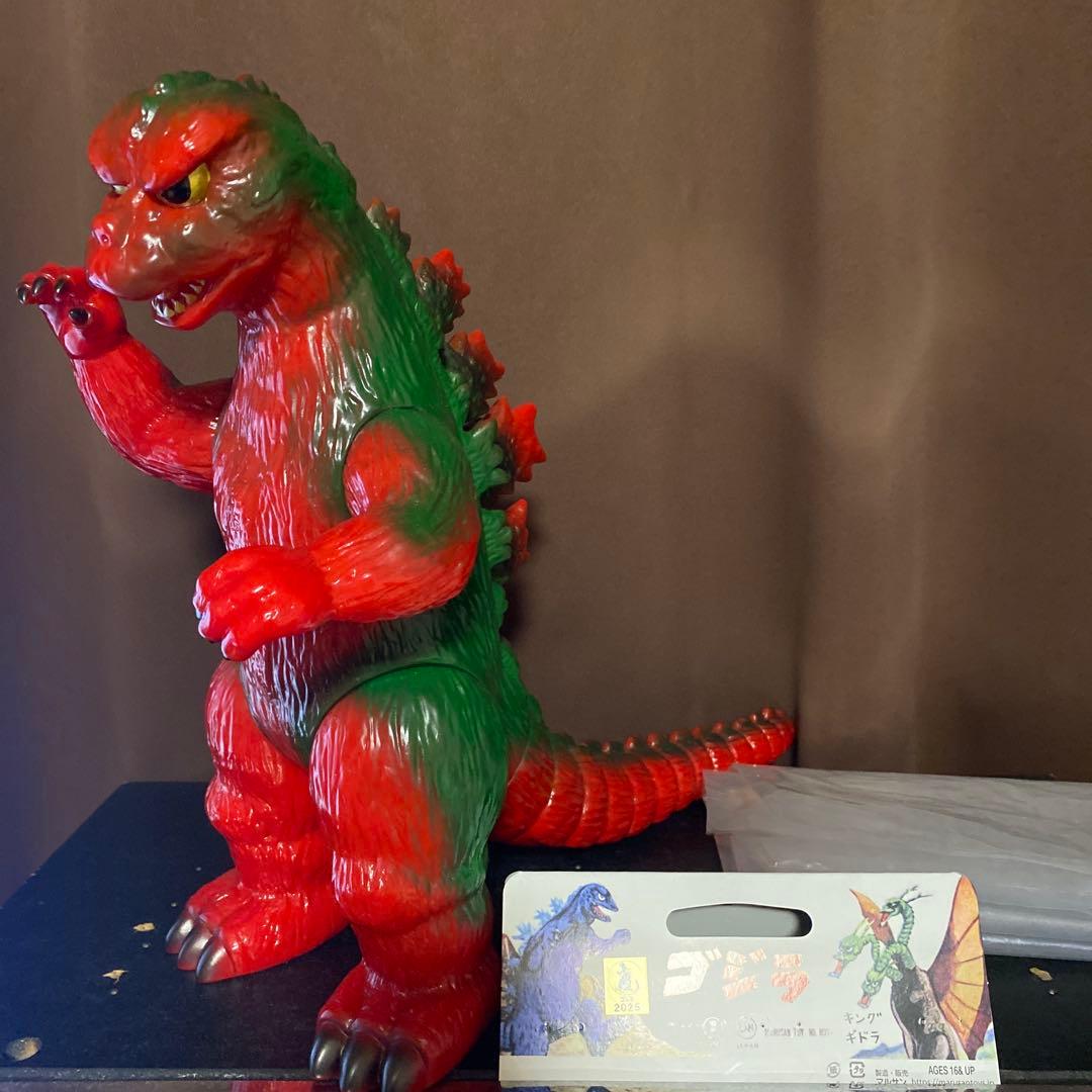 マルサン　74ゴジラ 450 昭和赤成型版　ソフビ　ブルマァク　開封品 マルサン 74ゴジラ 450 昭和赤成型版 ソフビ ブルマァク 開封品 - メルカリ