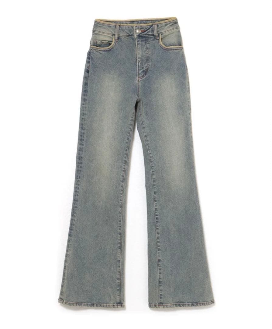 パンツ andmary Heart stitch denim blue beige S andmary Heart stitch denim Sサイズ パンツ - メルカリ