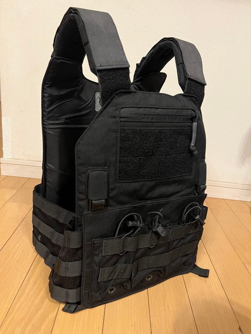 LBX プレートキャリア ブラック Lサイズ ダミープレート付き