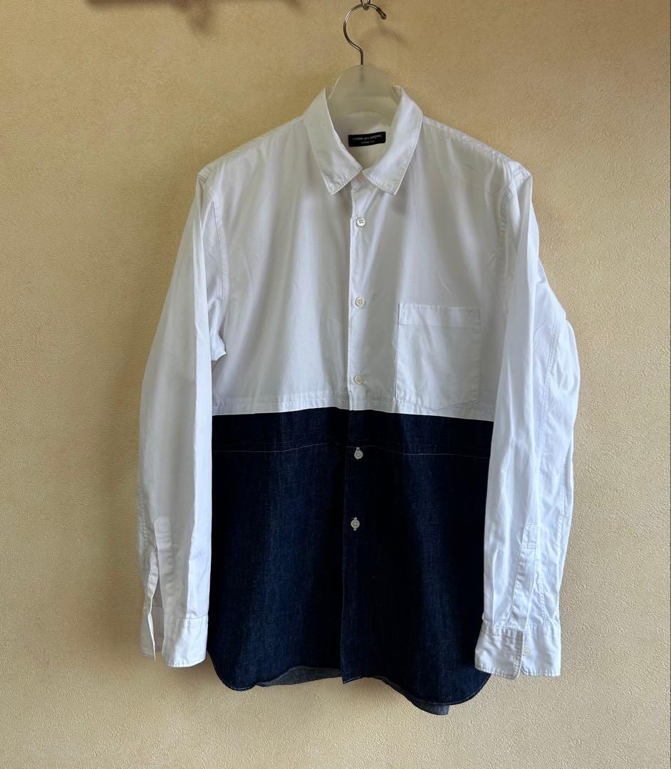 コムデギャルソンオムプリュス AD2001 デニム 切替シャツ