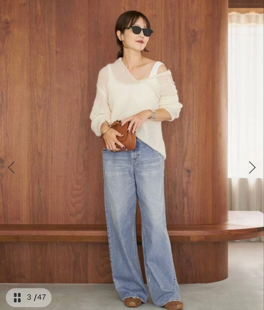 plage R’IAM WIDE デニム　34