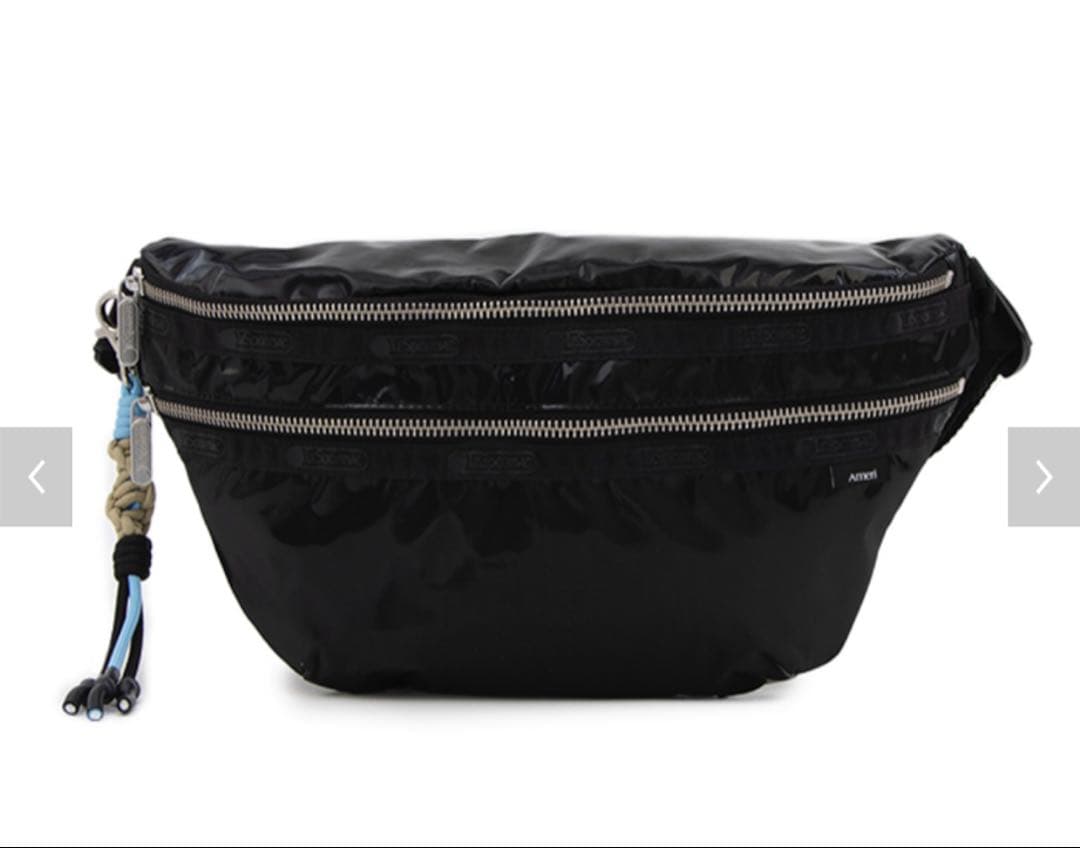 DX BELT BAG W/CHRMブラックシャインアメリ LeSportsac×Ameri DX Belt Bag