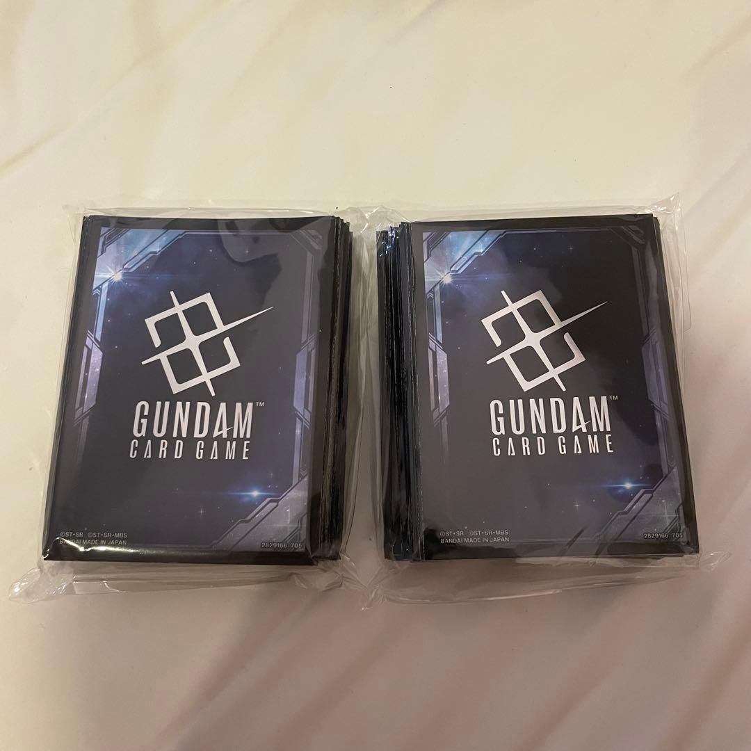 BANDAI CARD GAMES Fest　ガンダムカードゲーム　スリーブ黒 BCGFest25-26】ガンダムカードゲーム オフィシャルカードスリーブEX