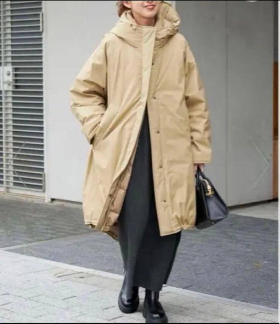 未使用級✨ spick and span 撥水フーデッドダウンコート 38 M