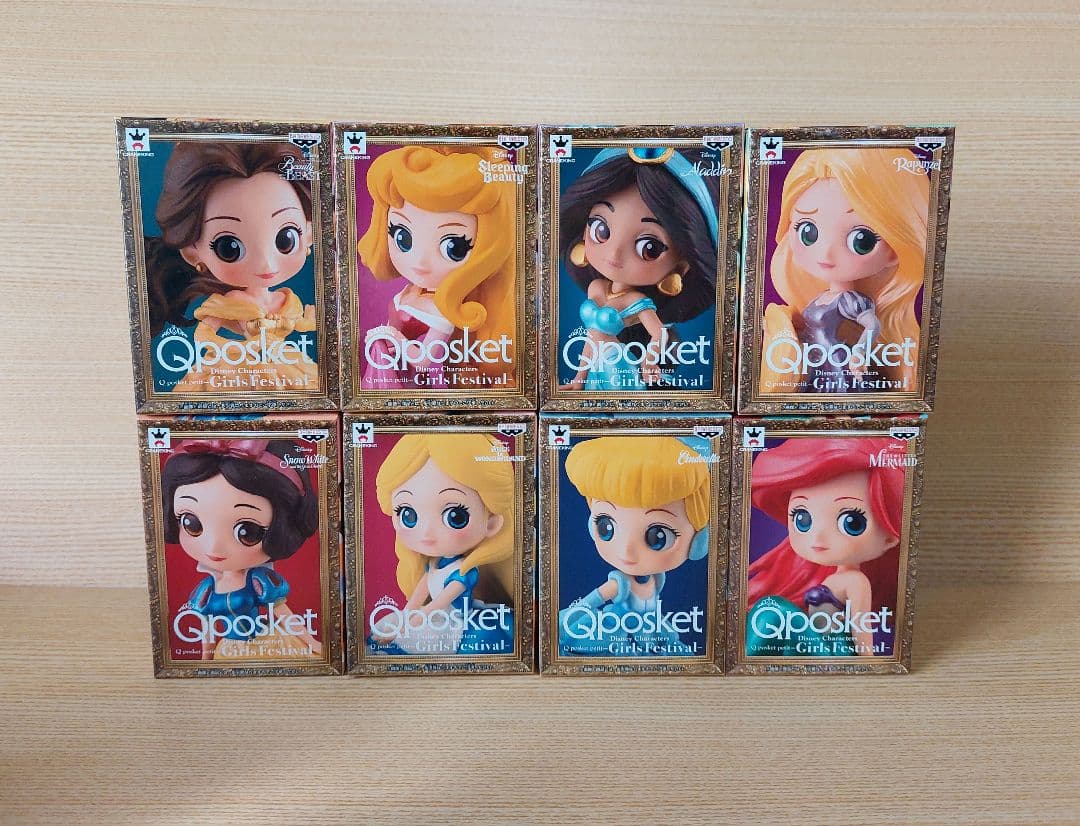 Qposket petit　ディズニープリンセス 8体セット