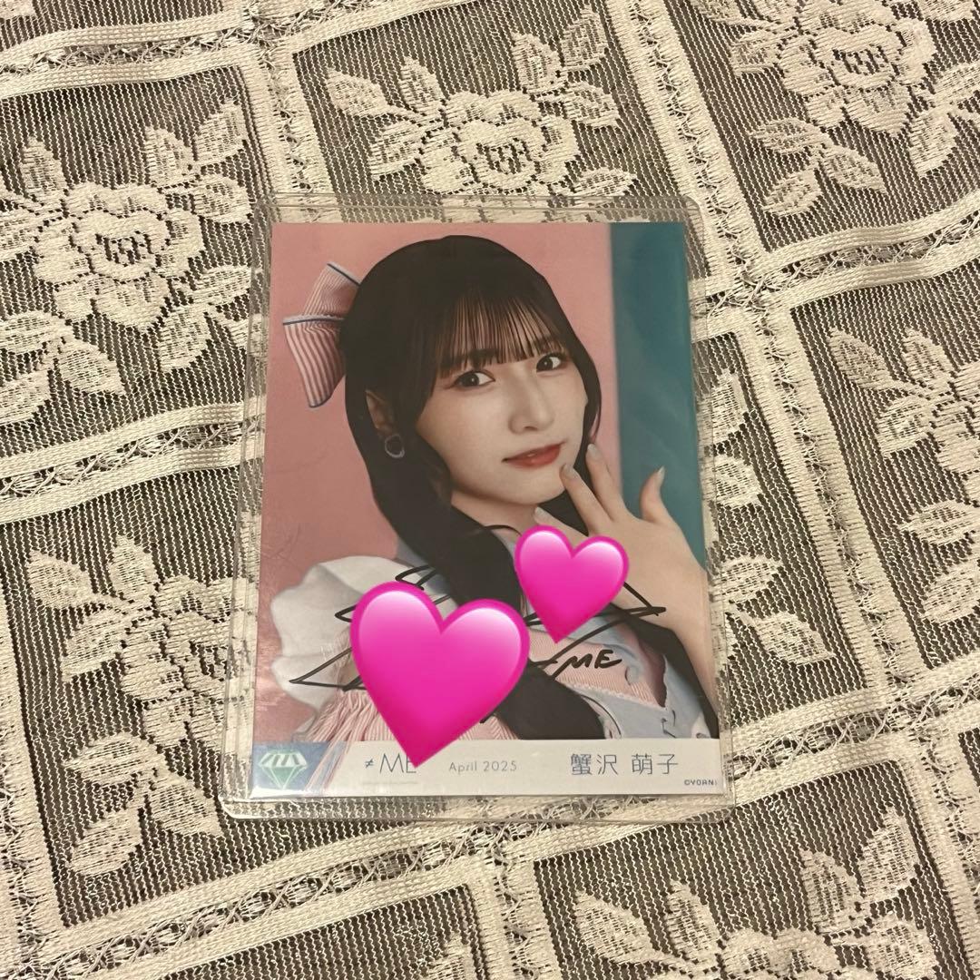 ≠ME 蟹沢萌子 ダイナー ヨリ 直筆サイン 生写真