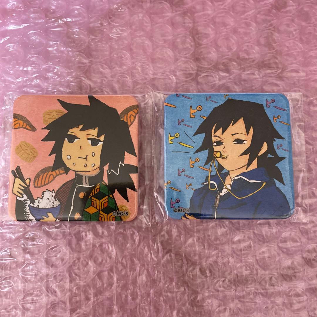 鬼滅の刃　ジャンプショップ　スクエア缶バッジコレクション　冨岡義勇　2点セット