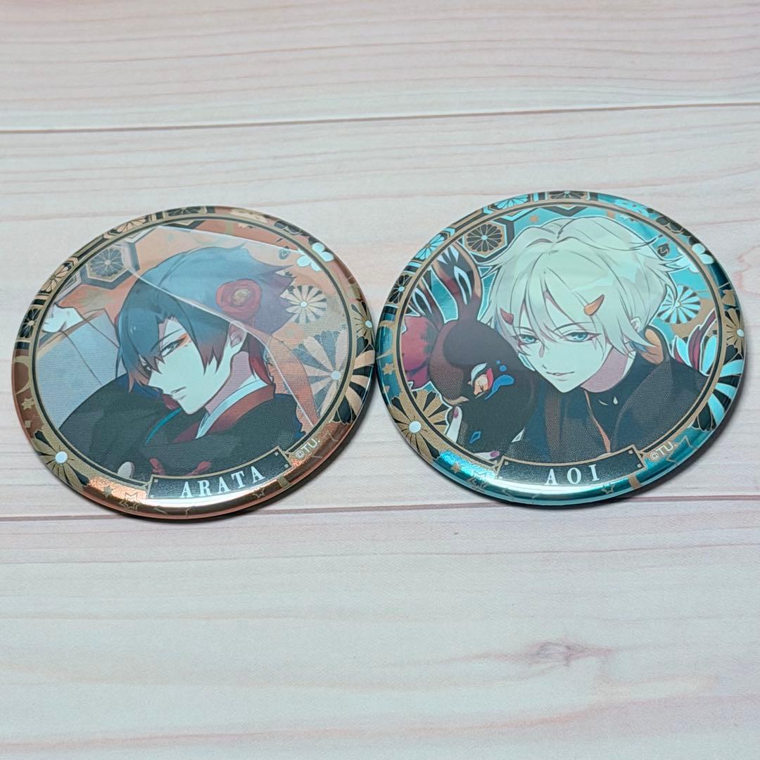 ツキウタ＊新＊葵＊月花神楽＊AGF＊缶バッジセット＊グラビ＊黒年中