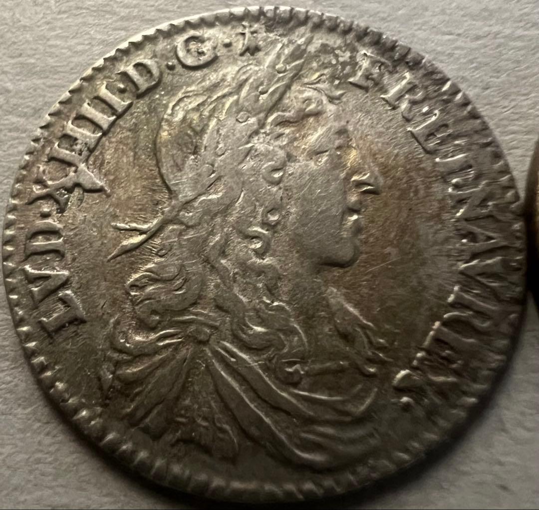 1629年Aフランス 1/12Ecu銀貨 王冠 フルール・ド・リス 英領インド 1876C ヴィクトリア女王 ルピー銀貨 リストライク NGC PF62