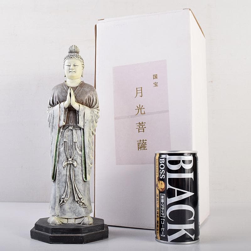 仏教美術　樹脂製　レプリカ　国宝　月光菩薩像　仏像　置物　M　R7674 イスム 日光菩薩 月光菩薩r（2体セット） | 仏像フィギュアのイスム