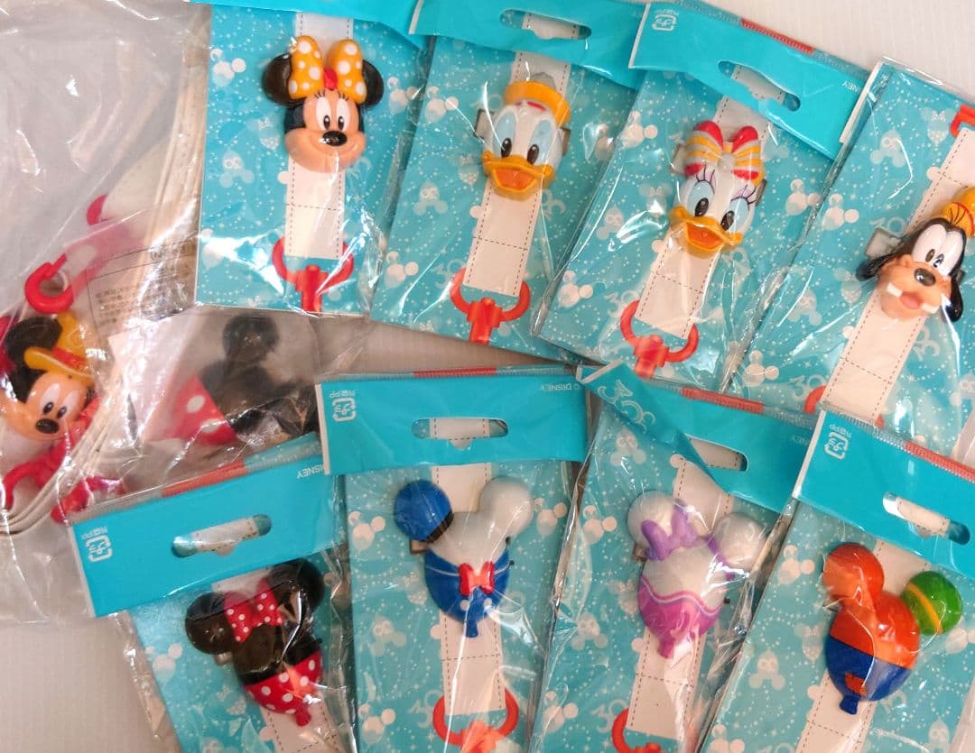 ディズニー　ディズニーランド30周年　ポップコーンバゲット　ストラップクリップ