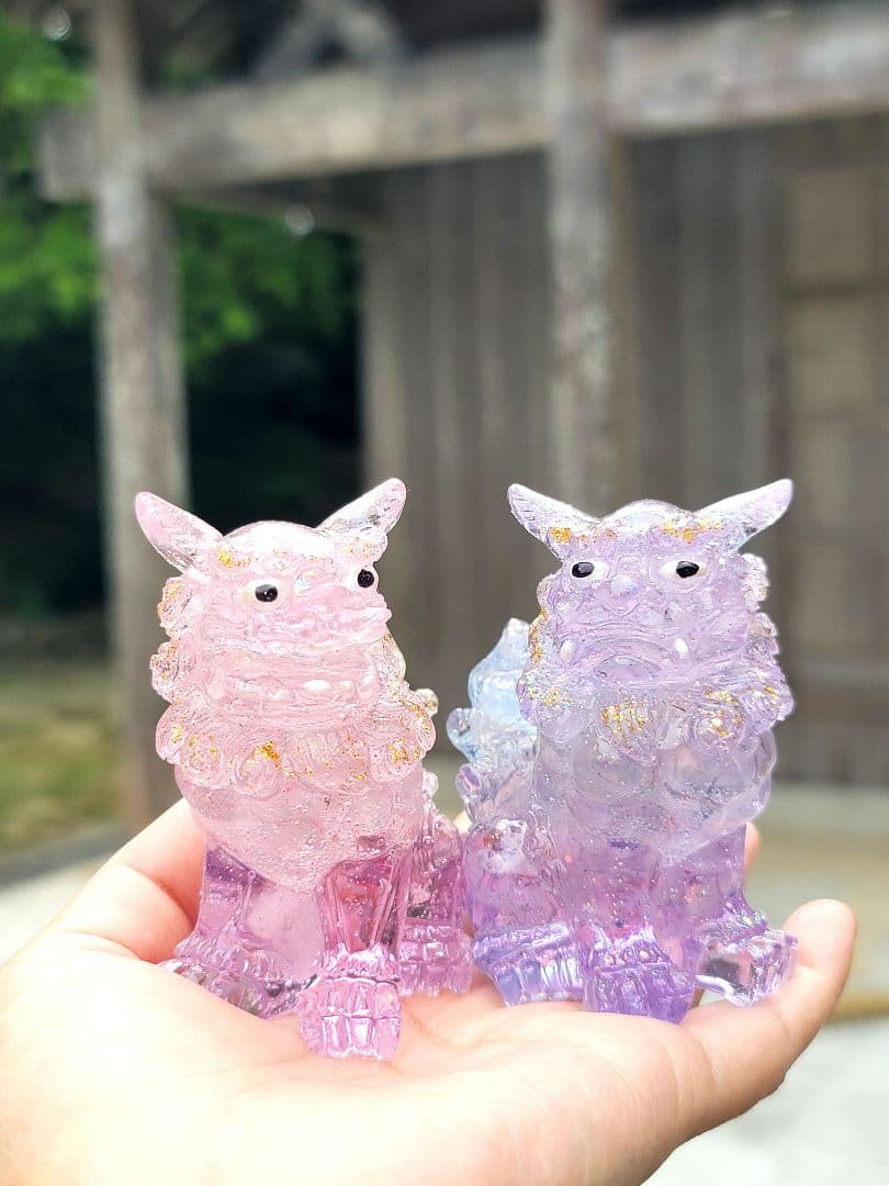 成功招来・双導シーサーセット価格オルゴナイト