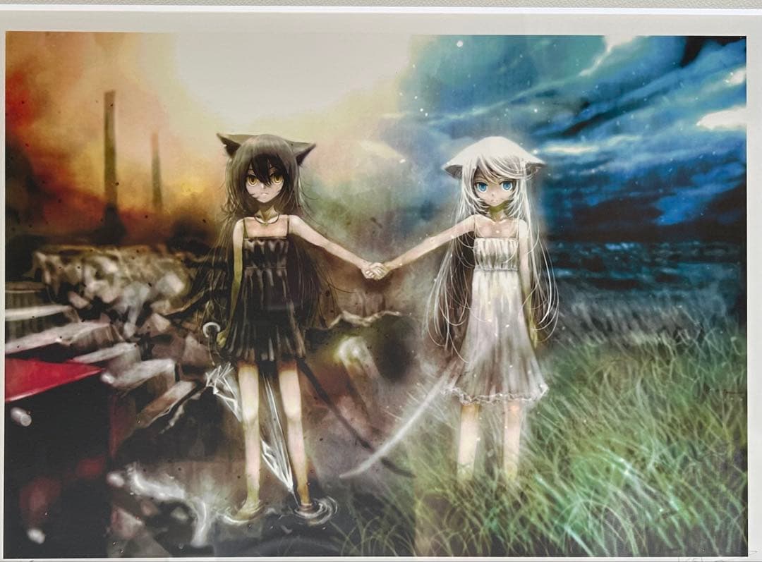 アールビバン　版画　黒と白　KEI ミクスドメディア