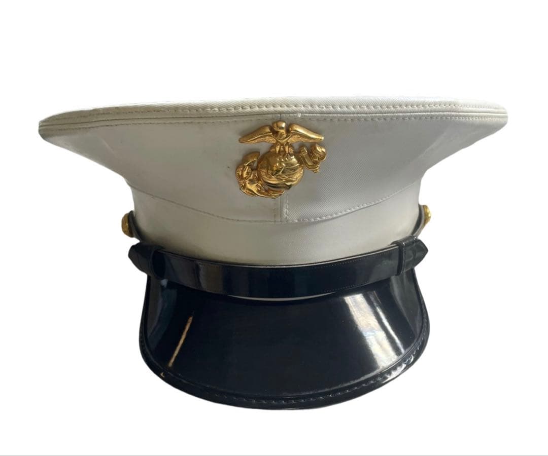 米軍USMC海兵隊全天候のブルードレス用cap制帽7-1\8サイズ希少品