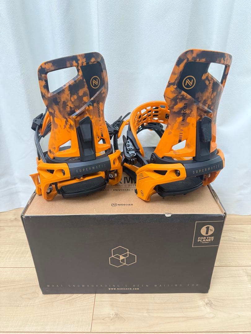 【限定色】NIDECKER SUPERMATIC Mサイズ オレンジ NIDECKER（ナイデッカー） スノーボード バインディング ビンディング