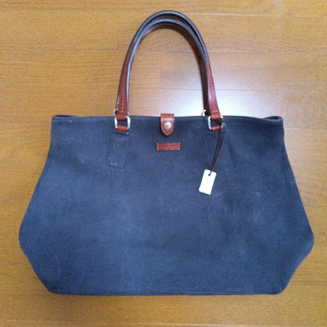 Daniel&Bob ネイビー スエード トートバッグ