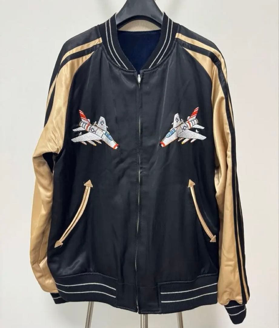 美品★pherrow's フェローズ　スカジャン　別珍　リバーシブル　XL