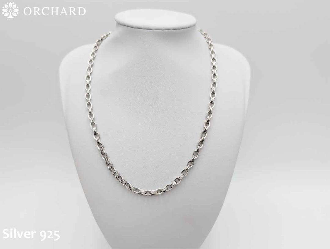 匿名配送/シルバー925/ネックレス/ペーパーチェーン60cm - メルカリ