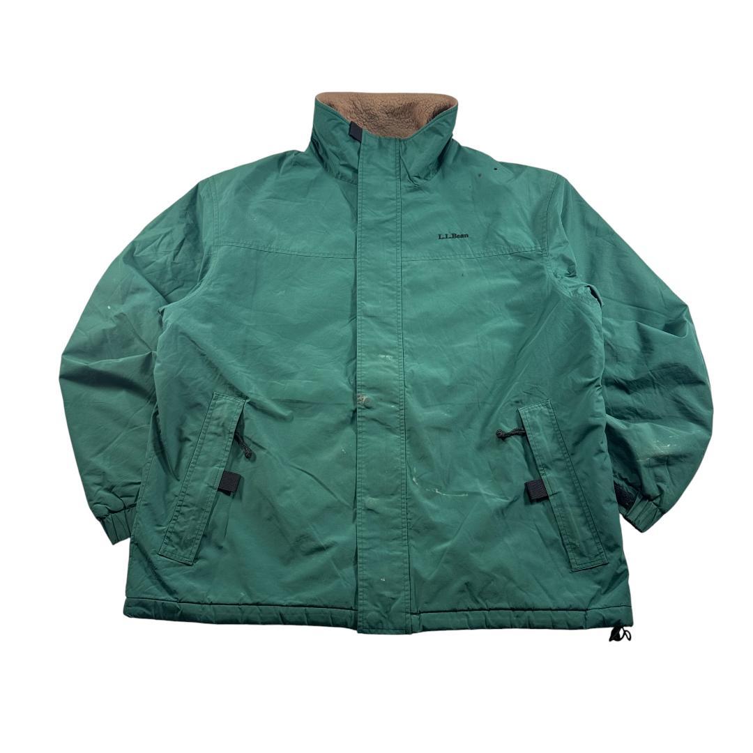 90s LLBean シェルドジャケット 裏ボア ゴアテックス ドローコード 緑