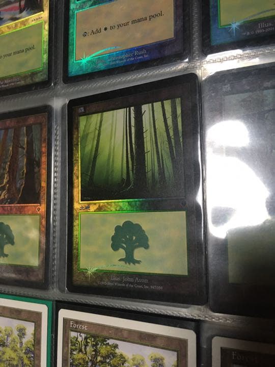 裏表反転 エラーカード 森 インベイジョン foil