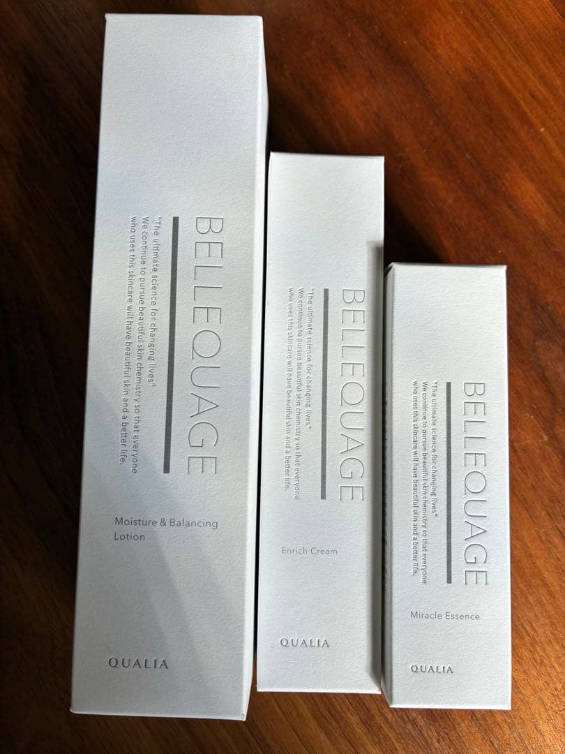 クオリア　ベルクアージュBELLEQUAGE 化粧水、美容液、クリームセット