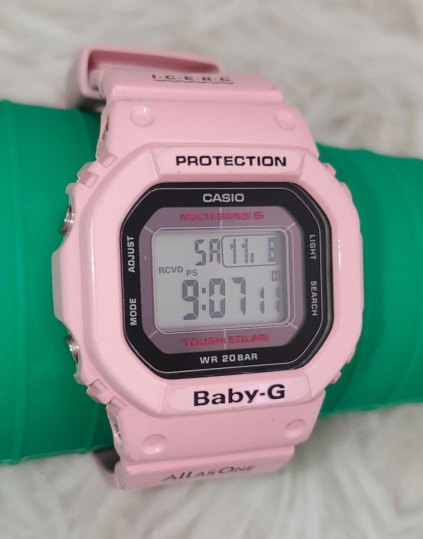 ⭐レア美品⭐CASIO Baby-G イルクジ ソーラー ピンク 腕時計