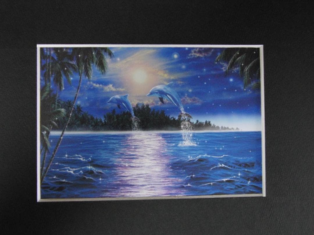 クリスチャン・ラッセン、【スターダスト　ウェーブ】、希少な額装用画集より