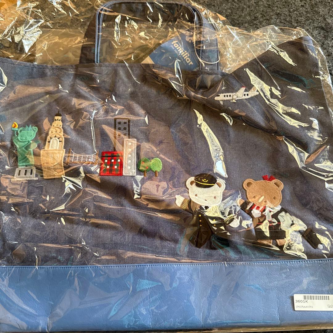 ニューヨーク刺繍デニムトートバッグ