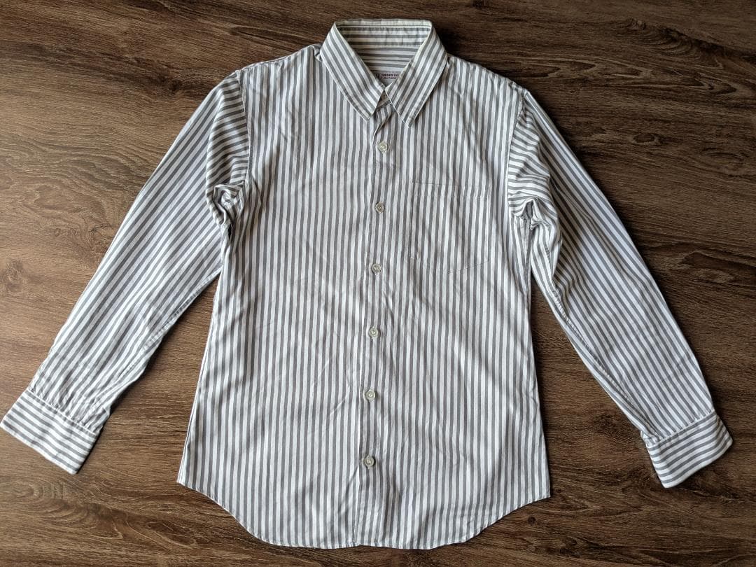 アンダーカバー 1999SS グレー ストライプシャツ 灰色 RELIEF期