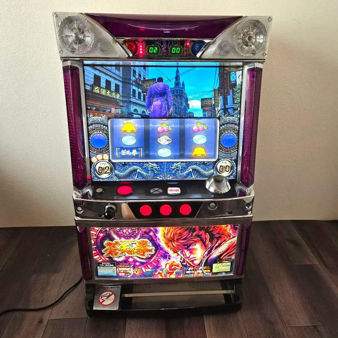 ☆蒼天の拳Z パチスロ スロット 実機 美品☆ サミー パチスロ蒼天の拳 メインパネル 【マイスロ対応機種】 中古