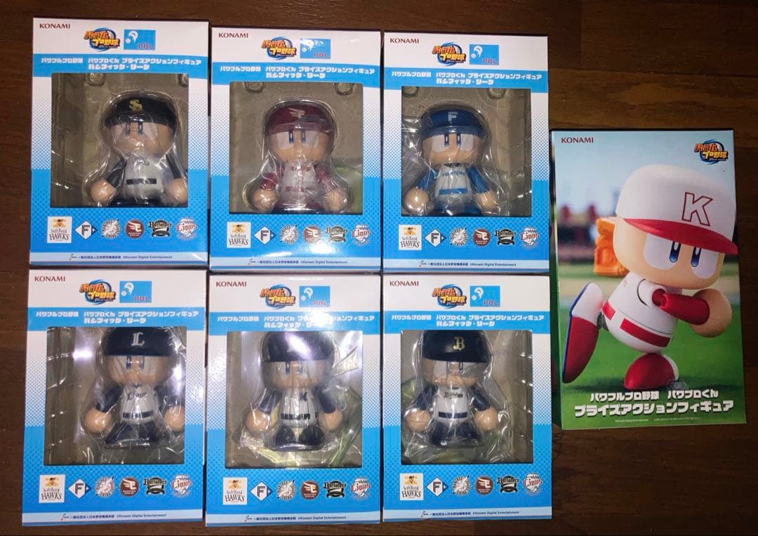 KONAMI パワプロ アクションフィギュア パリーグ6体＋Ｋチーム計7体セット パワプロくんのプライズフィギュアが「アミューズメント エキスポ2024