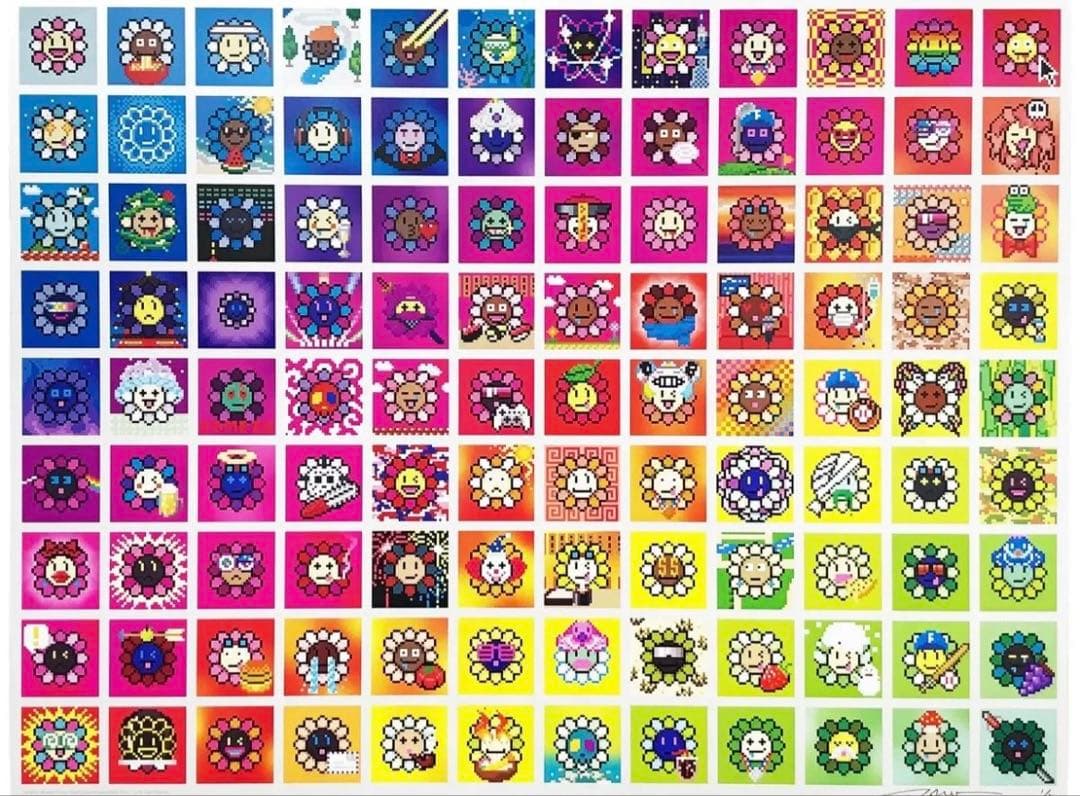 村上隆 ED300 ポスター作品 108つ煩悩 MURAKAMI.FLOWERS