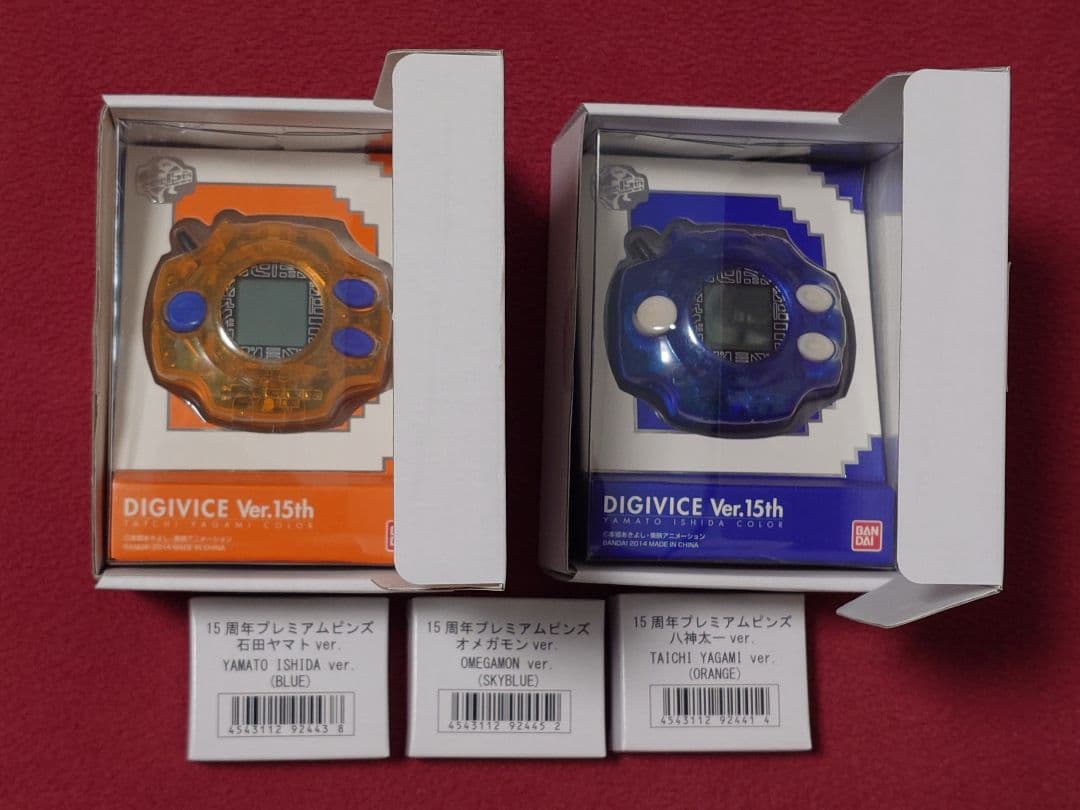 未開封 デジモンアドベンチャー　デジヴァイス Ver.15thと特典ピンズ