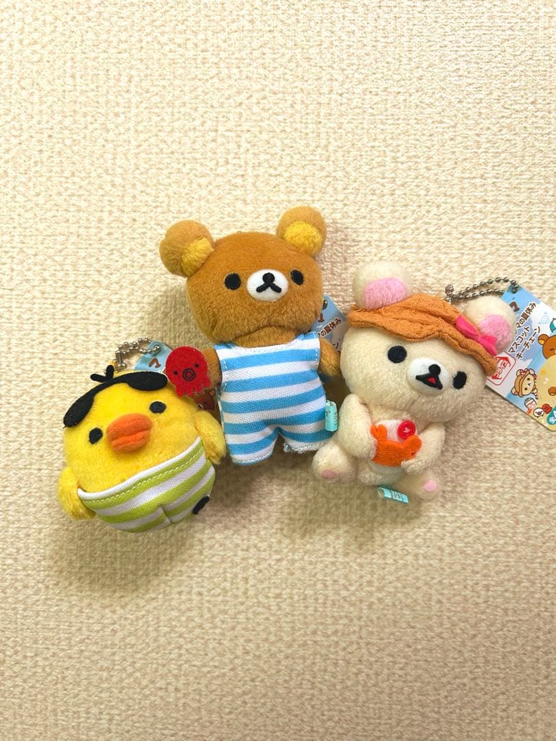 リラックマ　夏休みマスコットキーチェーン