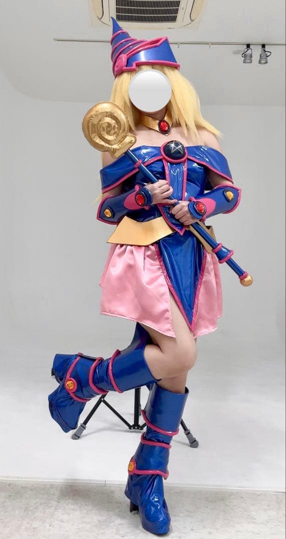 遊戯王 ブラックマジシャンガール コスプレ ウィック・武器付きフルセット