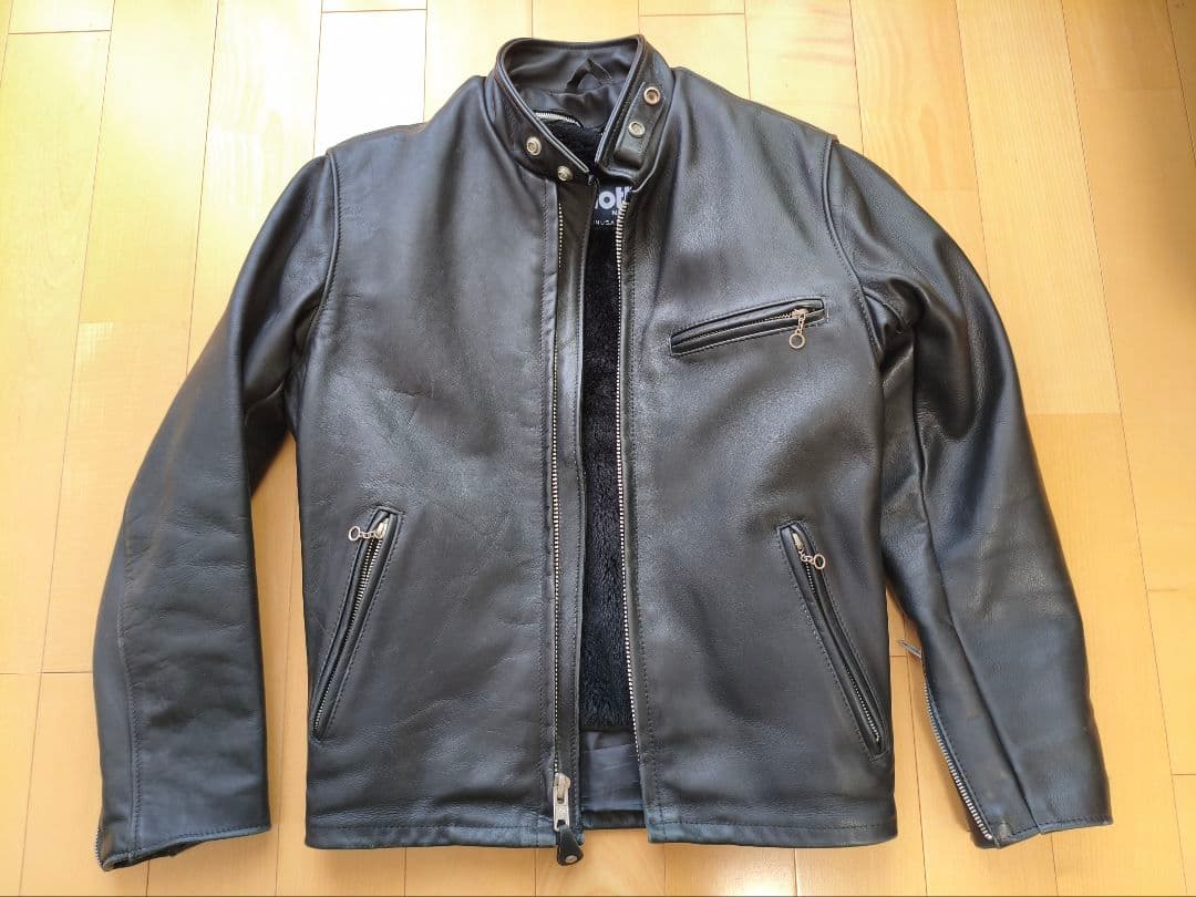 米国製　Schott ライダースジャケット　シングル　641 サイズ36