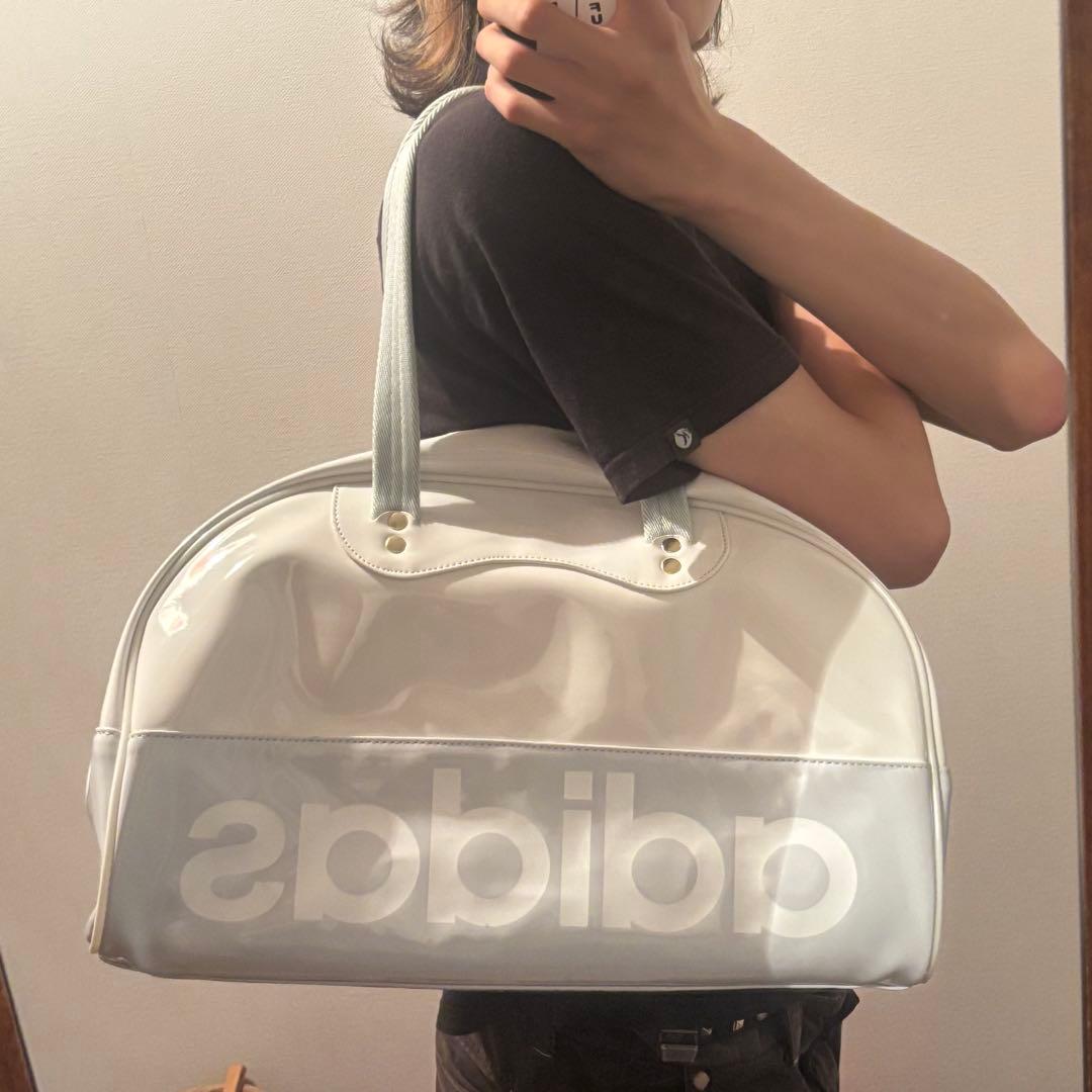 バッグ 00s old adidas enamel hand bag y2k