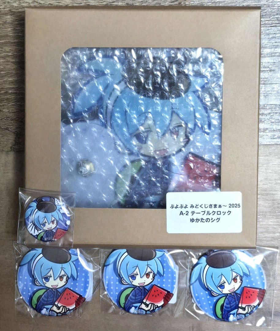 ぷよぷよ ぷよクエ みどくじ シグ 缶バッジ テーブルクロック
