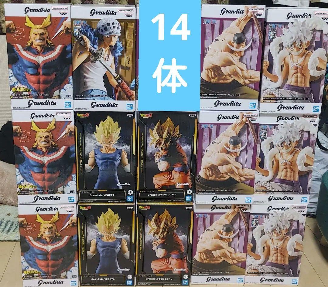 ワンピース Grandista フィギュア 6種　合計14個セット