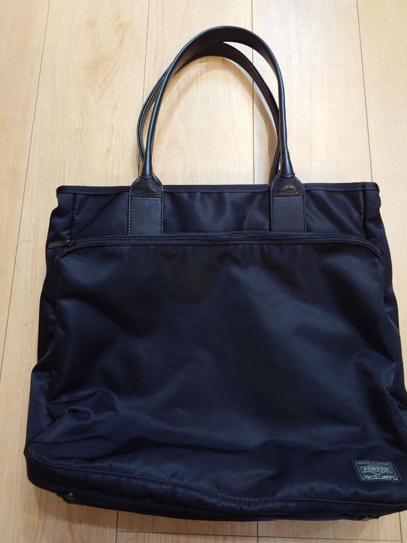 ポーター　タイム　トートバッグ　ブラック　美品