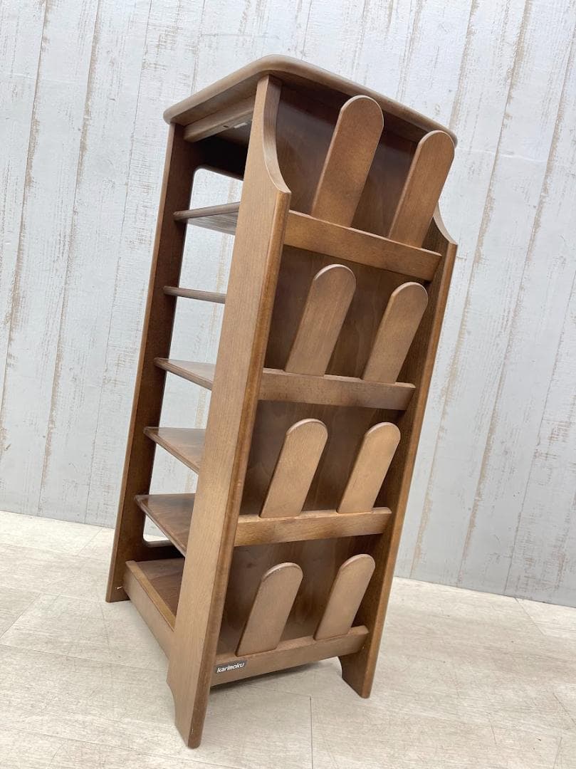 karimoku カリモク スリッパラック シューズラック 6段 花台 玄関収納