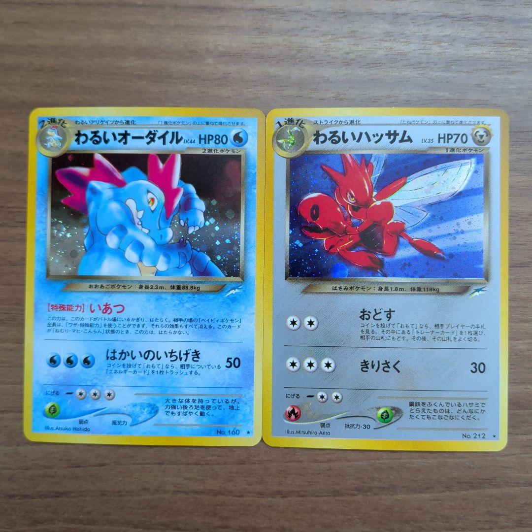 【極美品！】わるいオーダイル & わるいハッサム 2枚セット