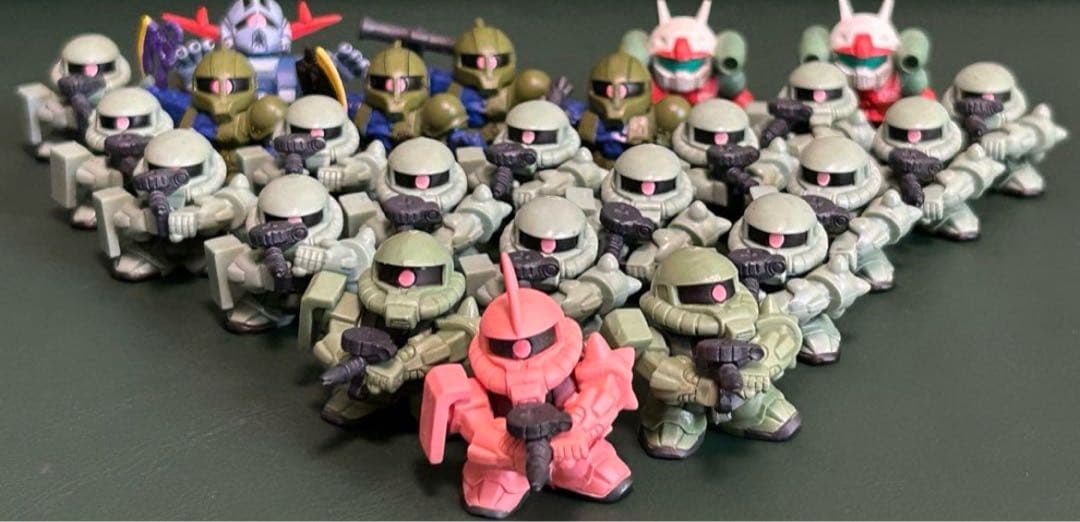 SDガンダムフルカラー ザクなど 25機セット