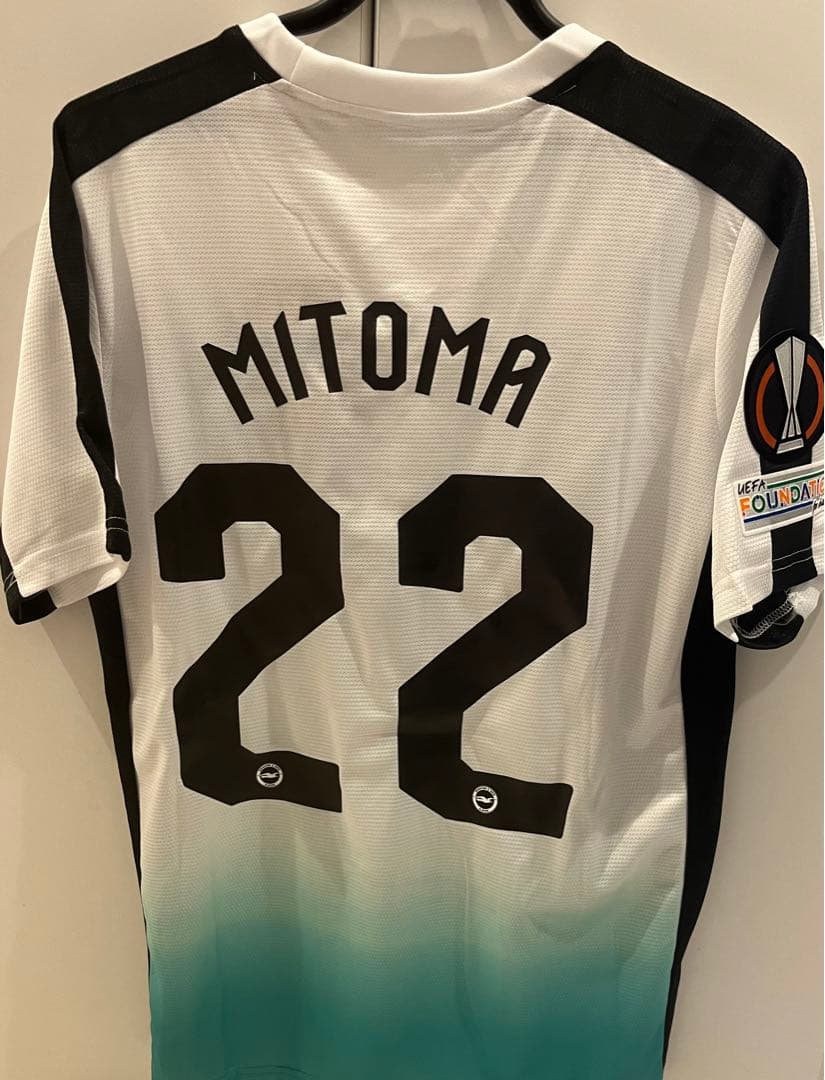 【Mサイズ】三笘薫　23/24 ブライトンアウェイユニフォーム　ELパッチ付き