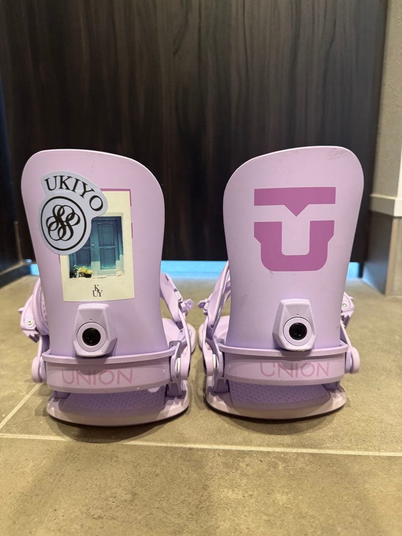 連休セールUNION パープル　 スノーボードビンディング レガシー 23-24
